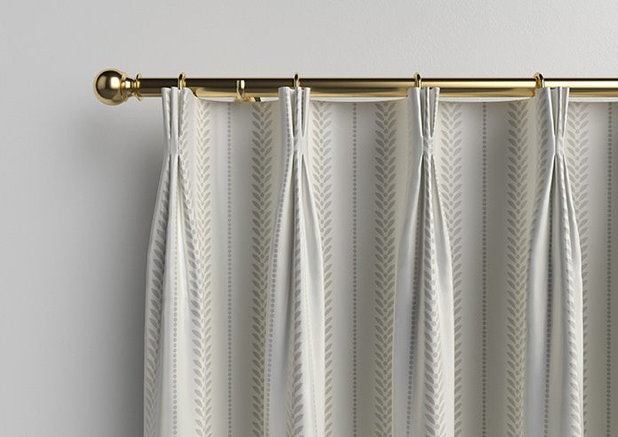 Laurel Stripe, Taupe - Made to Measure Curtains - Image 11